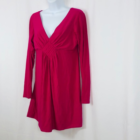 Body Fit V-neck long sleeve minidress L - Picture 3 of 12